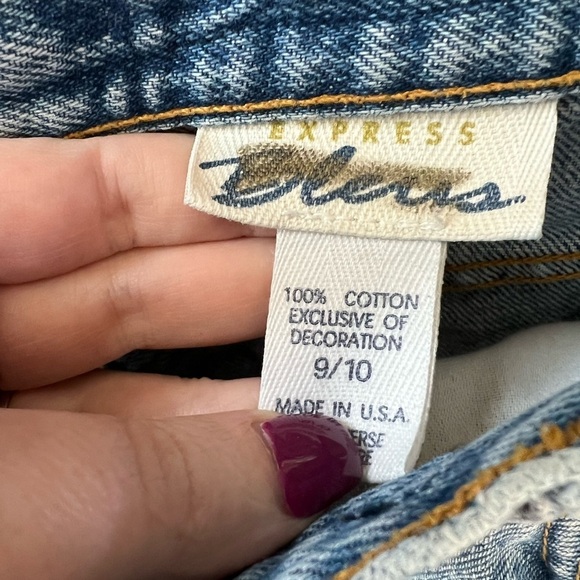 Vintage Express Bleus Denim Jeans with Embroidered Detail - Picture 6 of 8